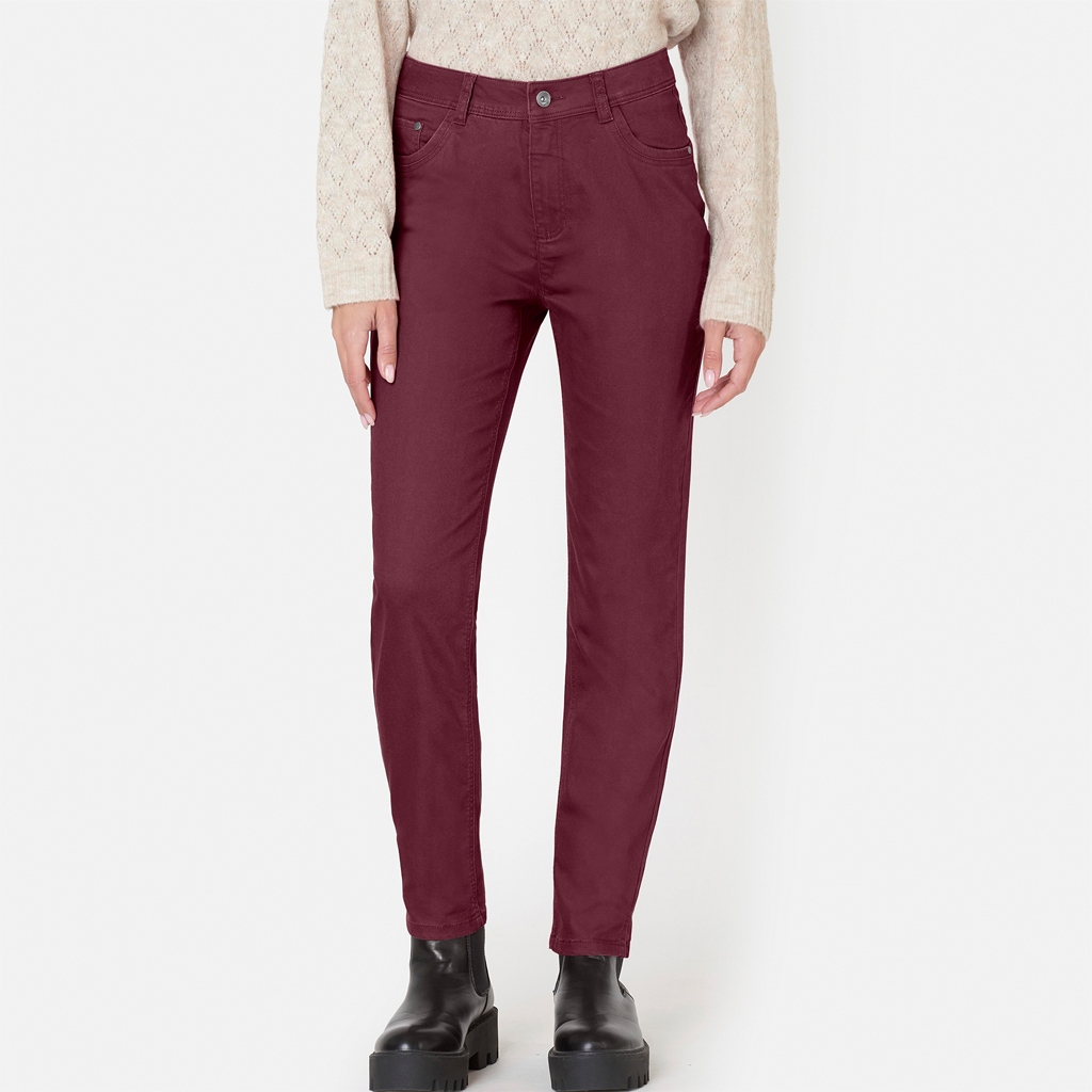 Jane-jeans frn Jensen, bordeau-rd