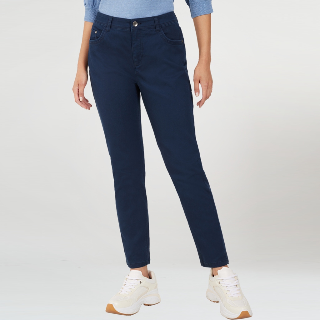 Jane-jeans frn Jensen, marin twill