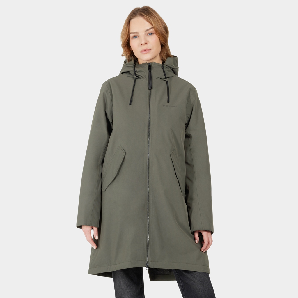 Didriksons Fia deep green parka