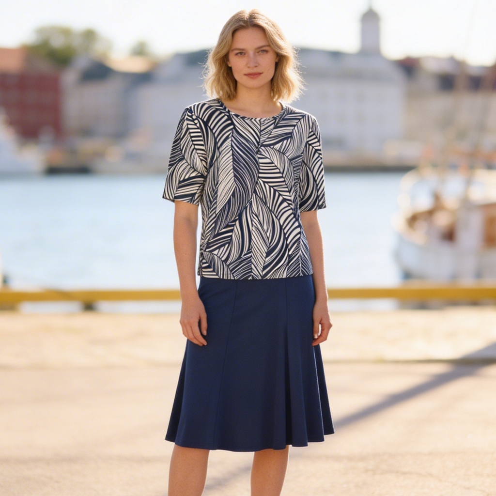 Kjol fr�n Sunday, maritime blue